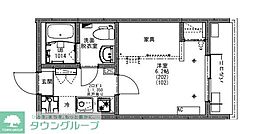 東武野田線 大和田駅 徒歩8分の賃貸アパート 1階1Kの間取り