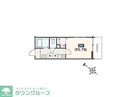 東武野田線 東岩槻駅 徒歩5分の賃貸アパート 2階1Kの間取り