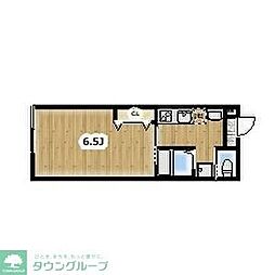 東武野田線 豊春駅 徒歩10分の賃貸アパート 2階ワンルームの間取り