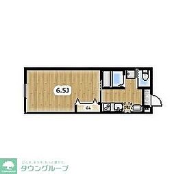 東武野田線 豊春駅 徒歩10分の賃貸アパート 3階1Kの間取り