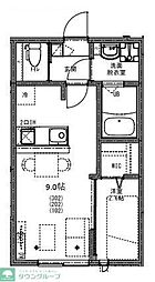 東武伊勢崎線 せんげん台駅 徒歩14分の賃貸アパート 1階1LDKの間取り