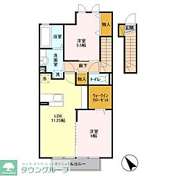 サニーヒルズ 2LDKの間取図画像