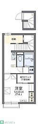レオパレス幸手East-2 1Kの間取図画像