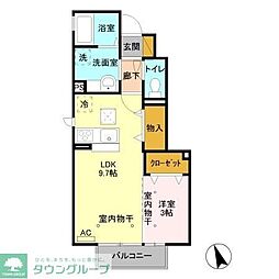 アメニティー 1LDKの間取図画像
