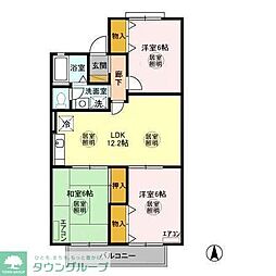 ヴィラ長街道 3LDKの間取図画像