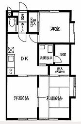 メゾンイデアル 3DKの間取図画像