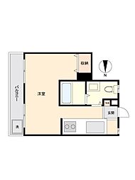 荻窪マンション ワンルームの間取図画像