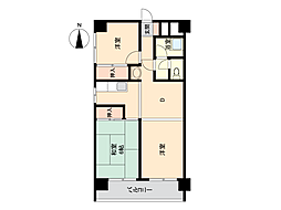 東カングランドマンション第2大宮 3DKの間取図画像