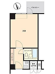 ライオンズマンション道玄坂 1Kの間取図画像