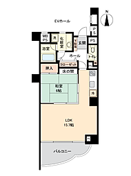 サーフサイド鴨川 1LDKの間取図画像