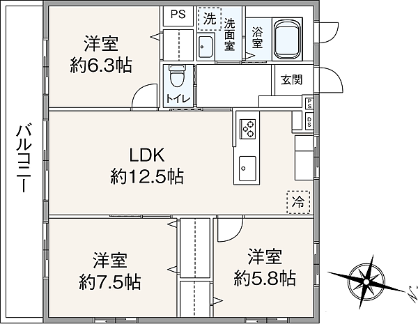 間取りを拡大表示