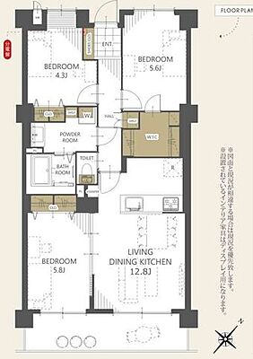間取り メゾン聖ヶ丘 9階/-
