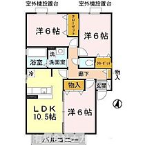 ヒルサイドテラスA棟 201 ｜ 兵庫県西脇市野村町茜が丘29-1（賃貸アパート3LDK・2階・68.75㎡） その2