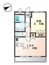 マルベリー 103 ｜ 兵庫県朝来市和田山町桑原（賃貸アパート1LDK・1階・41.04㎡） その2