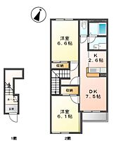 アルシオーネ　壱番館 203 ｜ 兵庫県朝来市和田山町玉置（賃貸アパート2LDK・2階・55.14㎡） その2