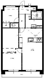 アムール二日市 3LDKの間取図画像