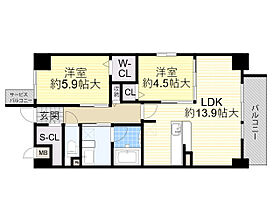 コモド江坂  ｜ 大阪府吹田市南金田１丁目5番12号（賃貸マンション2LDK・4階・60.17㎡） その2