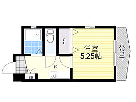 ラ・ベル・シャンブル  ｜ 大阪府大阪市淀川区十三元今里２丁目2番47号（賃貸マンション1K・4階・23.00㎡） その2