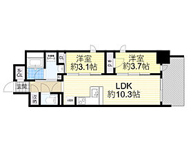 リビオメゾン新大阪  ｜ 大阪府大阪市淀川区宮原１丁目1番（賃貸マンション2LDK・7階・43.30㎡） その2