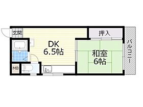 ユウビ・パレス樫切山  ｜ 大阪府吹田市樫切山（賃貸アパート1DK・1階・29.25㎡） その2