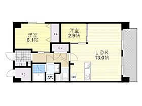 アンフィニ20ヴェルデ  ｜ 大阪府吹田市南金田１丁目（賃貸マンション2LDK・7階・50.10㎡） その2