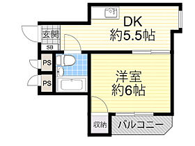 第2アローズハイツ  ｜ 大阪府豊中市庄内幸町４丁目（賃貸マンション1DK・2階・22.88㎡） その2