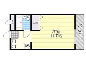 メイプルコートアサクラ  ｜ 大阪府箕面市桜１丁目（賃貸マンション1R・3階・25.90㎡） その2