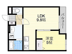 EIJU吹田  ｜ 大阪府吹田市藤が丘町（賃貸アパート1LDK・1階・33.75㎡） その2