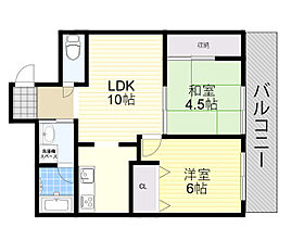 ラ・セーヌ蛍池  ｜ 大阪府豊中市螢池北町３丁目3番10号（賃貸マンション2LDK・3階・45.82㎡） その2