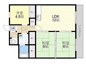 ノア2  ｜ 大阪府豊中市浜１丁目（賃貸マンション3LDK・3階・75.00㎡） その2