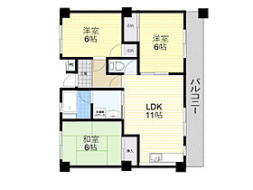 エクセル千里 301 ｜ 大阪府吹田市山田西１丁目1番2号（賃貸マンション3LDK・3階・63.01㎡） その2