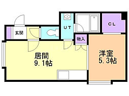 間取図画像 1LDK