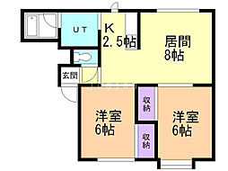 間取図画像 2LDK