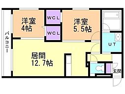 間取図画像 2LDK