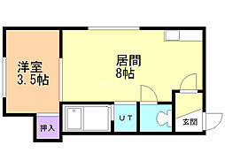 アーバン宮の沢 1LDKの間取図画像
