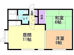 WESTOPIA 2LDKの間取図画像