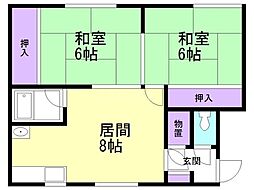 間取図画像 2LDK