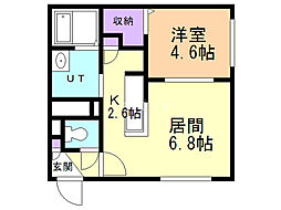 ankh 1DKの間取図画像