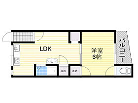 グリーンハイム蛍池  ｜ 大阪府豊中市螢池北町３丁目（賃貸アパート1DK・2階・31.00㎡） その2