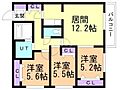 ZABO HILLS KITAHIROSIMAーII2階9.6万円