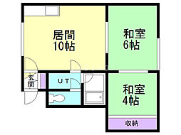 スカイコート平岡 2階