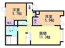 ディアス里塚A 2階/203