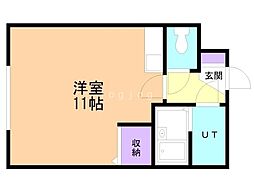 TDKビル ワンルームの間取図画像