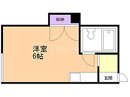 シティーハイツ澄川 ワンルームの間取図画像