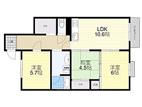 大阪府吹田市清水（賃貸マンション3LDK・1階・70.27㎡） その2