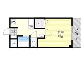 大阪府豊中市上新田１丁目（賃貸マンション1K・4階・24.00㎡） その2