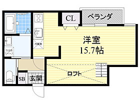 大阪府豊中市末広町３丁目13番4号（賃貸アパート1R・3階・37.42㎡） その2