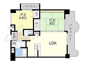 大阪府豊中市西泉丘１丁目（賃貸マンション2LDK・6階・58.07㎡） その2