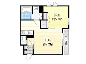 大阪府池田市旭丘１丁目（賃貸アパート1LDK・2階・45.03㎡） その2