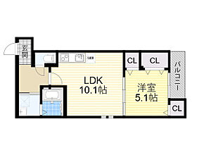 大阪府大阪市東淀川区豊里７丁目27番（賃貸アパート1LDK・2階・40.02㎡） その2